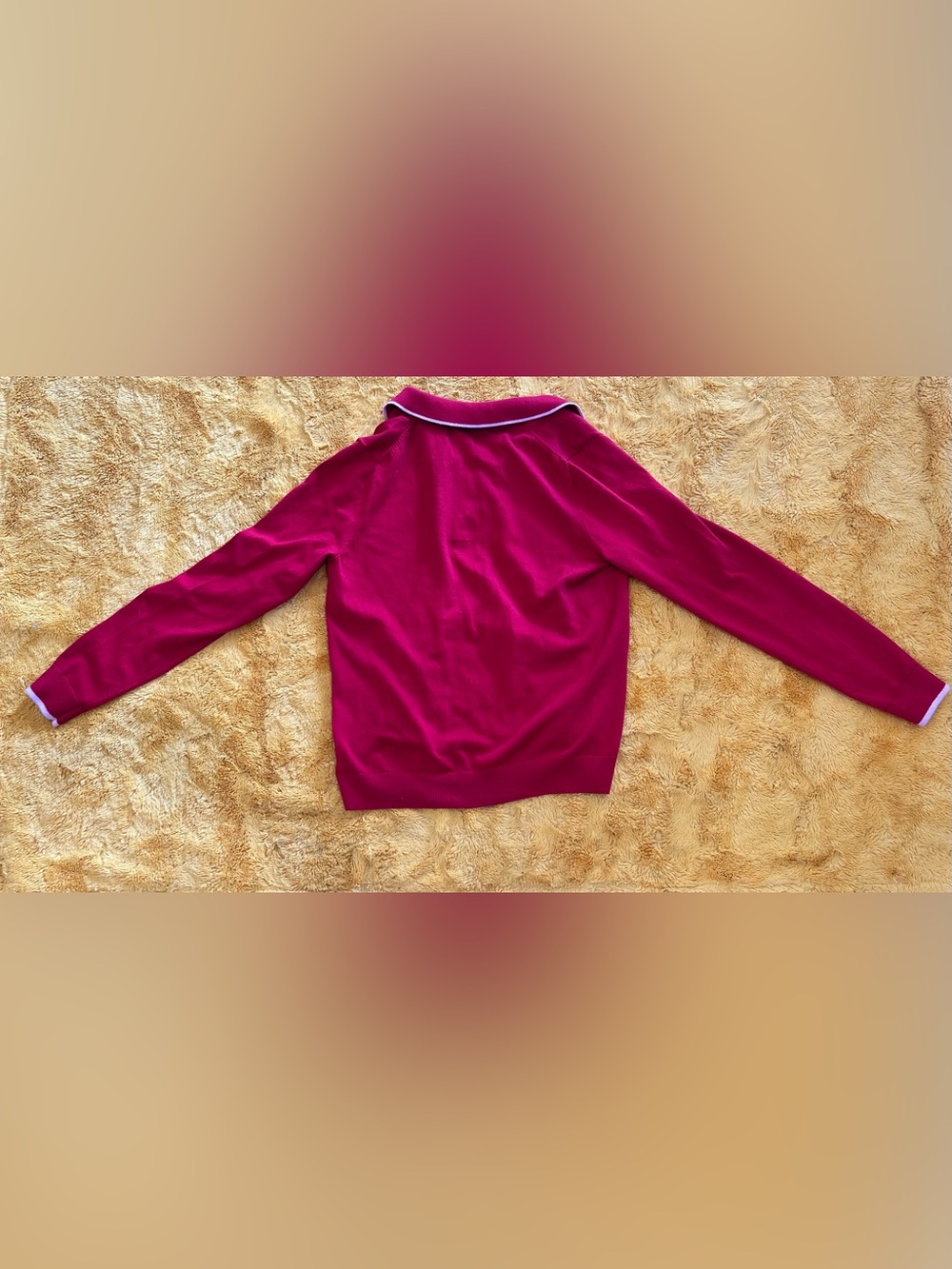 Boden Hot Pink Polo with White Trim EUC - Picture 4 of 4